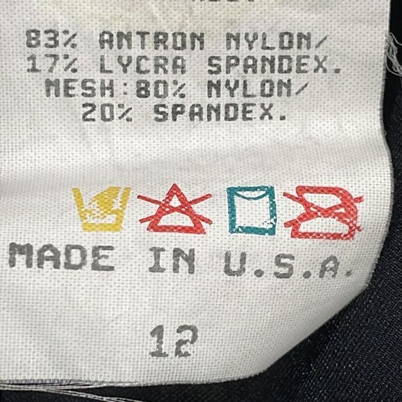 Jantzen black one piece swim suit.  Size 12 L large - Picture 9 of 9